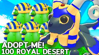 Hatching 100 ROYAL Desert Eggs In Adopt Me!