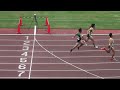 2020.08.23 全日本中学生通信陸上競技岡山大会 3年男子100ｍ tr予選8組