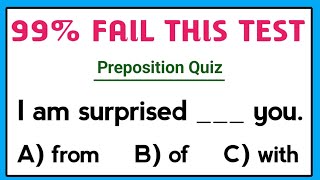 English Grammar Test ✍️ 99% Fail This Preposition Test