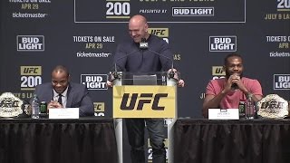 Jon Jones and Daniel Cormier got into it at the UFC 200 press conference