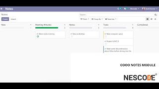 Odoo ERP Notes Module Training Part 3