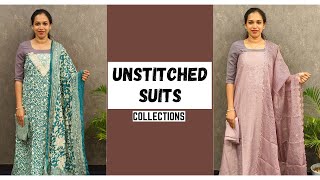 NET KOTA AND COTTON UNSTITCHED SUITS COLLECTIONS 🥰✨ BUY NOW 🛍