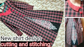 panel style Kurti cutting & stitching/How to make panel kurti at home/Ideal new kurti design making