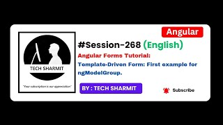 Template-Driven form - Basic example for ngModelGroup | Angular tutorial in English (Session-268)