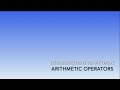 Introduction to Python - Arithmetic Operators - Part 1