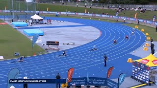 U18 Men 4x100m Final 2022 Australian Track \u0026 Field Championships