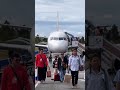 landing di bandara silangit