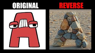 Reverse Alphabet Lore But it's Stone (A-Z...) - Alphabet Lore Meme Animation - TD Rainbow