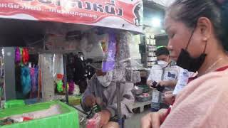 Thailand Cambodia Border Market Walk About   #49