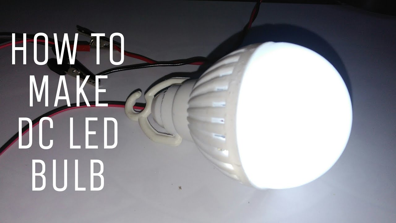 How To Make A DC LED Bulb 4v/5v - YouTube