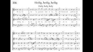 Bach Hymnbook 106:  Heilig, heilig, heilig