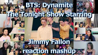 BTS: Dynamite | The Tonight Show Starring Jimmy Fallon reaction mashup