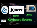 jQuery Keyboard Events Tutorial