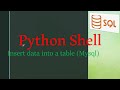 MySQL Add Data Into Tables using the INSERT Query.#pythonprogramming #java #sql #mysql