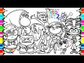 Inside Out 2 Coloring Pages / Anxiety Envy Joy Disgust Anger Embarrassment Sadness Fear Ennui / NCS