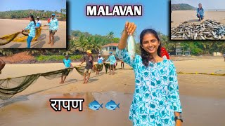 रापन मासे पकडण्याची कोंकणातील पारंपरिक मासेमारी रापण | Bangada Fishing Traditional Method Of Fishing