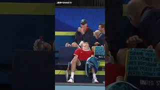 Taylor Fritz Hilarious Tennis Chair Fail #Shorts