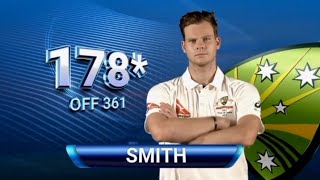 Steve Smith 178* (361) vs India Ranchi (Extended Highlights) 3rd Test 2017/Stevw Smith 100 VS India