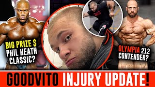 Phil Heath NEW SHOW let slip on Podcast? | GoodVito INJURY UPDATE | Vancouver Pro Competitor List 😬