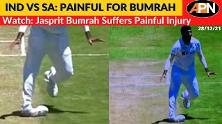 IND VS SA: Jasprit Bumrah Suffers Ankle Injury After Dismissing Dean Elgar - ind v sa