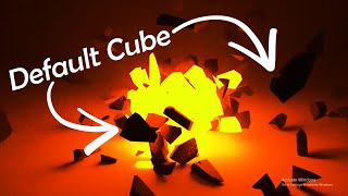 Exploding The default cube in blender | Surface - Aero Chord fan-made Animation