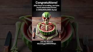 watermelon skeleton #memes #skeletonmeme #skeleton #funny #skull