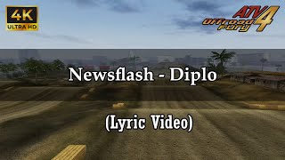 (12) Newsflash - Diplo (Lyrics Video) | (ENG) | ATV Offroad Fury 4 Soundtrack