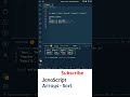 JavaScript in Telugu: JavaScript Arrays (Sort, Reverse), Javascript Tutorial For Beginners, JS