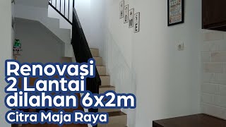 Inspirasi Renovasi Dapur 2 lantai Citra Maja Raya 6x2m (Cluster Bedugul)