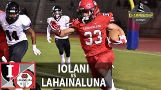 SL Replay | Iolani vs. Lahainaluna: HHSAA D2 Football Semifinal (Nov. 3, 2017)