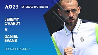 Jeremy Chardy v Daniel Evans Extended Highlights | Australian Open 2023 Second Round
