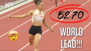 Sydney McLaughlin-Levrone Runs World-Leading 52.70 In Her First 400m Hurdles Rac