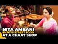 Nita Ambani enjoys street food at a chaat shop in Varanasi, interacts with locals