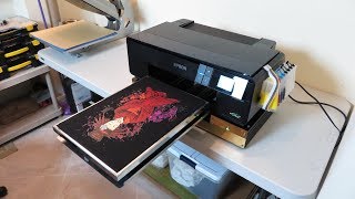 Epson P600 Nikko DTG Printing On Black T-Shirt