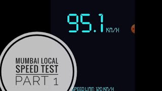 Mumbai local speed test Part 1 shahad to titwala