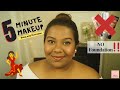 5 Minute Easy Everyday Makeup (Drugstore) | NO FOUNDATION | Dusky Skin | Ashyy Edward