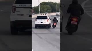 NYPD patrol vehicle forces scooter off the Van Wyck Expressway | #police