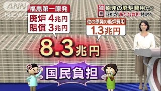 “国民負担”8兆円超を検討　原発の廃炉・賠償で(16/09/16)