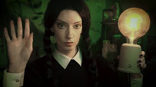 ASMR 💀 Wednesday Addams Experiments On You 🔪 (Light Triggers, Observing you)