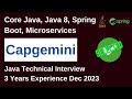 Capgemini Java Developer 3 Years | Selected