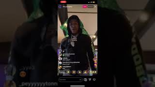 Nba YoungBoy gets mad on instagram live