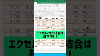 セル結合しないで文字を真ん中に表示！【エクセル】#shorts