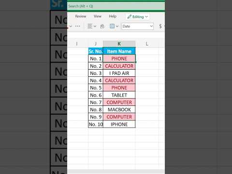 How To Highlight Duplicate Values with Red Color in Excel? |excel tips | #excel #shorts #viral