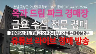 옥과 드림파크 경매장/2025년 2월 7일 금 오후 2시 1부 오후 6시30분 2부/금요 수석 전문 경매 /문의 010 4438 7594/