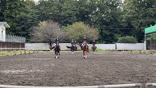 SRC狭山乗馬センター 指導員カドリール（橋　関末　高田　中村　山口　青田）　2022年10月10日