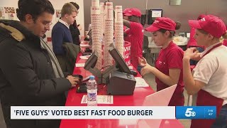 Five Guys voted best fast food burger chain | The Daily Brew
