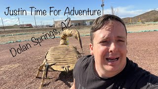 Justin Time For Adventure: Dolan Springs, AZ-Aliens, Art and Dinosaurs