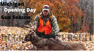 RUGGED PURSUIT | Opening Day Deer Season Michigan Gun Hunting! Big Buck Down!