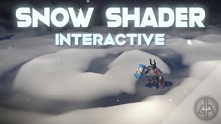 Unity Shader Graph - Snow Interactive Effect Tutorial
