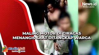 Maling Motor di Ciracas Menangis saat Ditangkap Warga